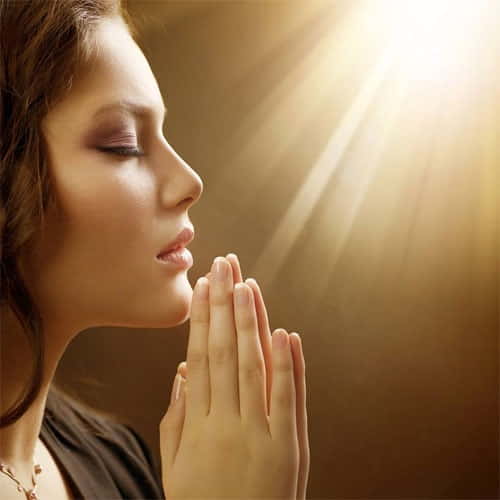 Join Both Palms Together And Worship